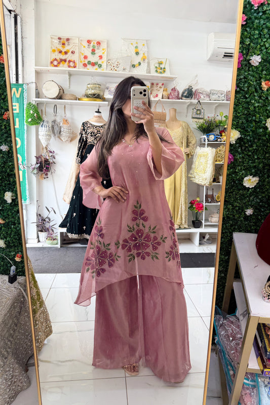 Pink floral coord set