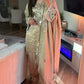 Ivory gold hand work mirror farshi suit