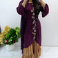 Purple gharara linen suit