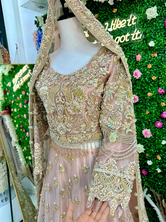 Pink bridal lehenga