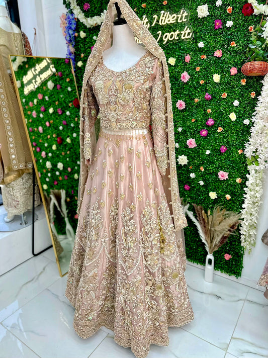 Pink bridal lehenga