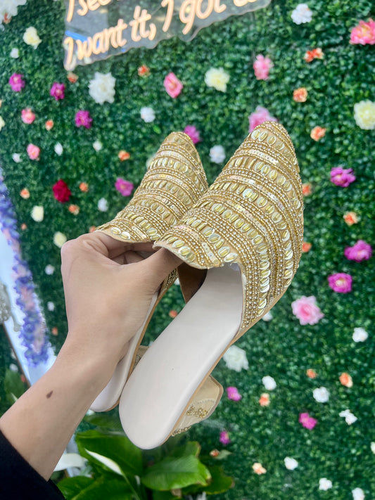 All gold heel