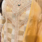 Gold and silver short kameez fancy suit