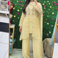 Cream jacket style short suit