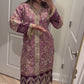 Formal purple organza suit