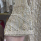 Cream heavy hand work suit