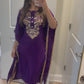 Purple silk kaftan