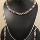 Round lock chain style necklace set