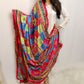 Chinon multi color pakistani mirror dupatta