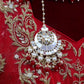 Red mirror choker bridal set