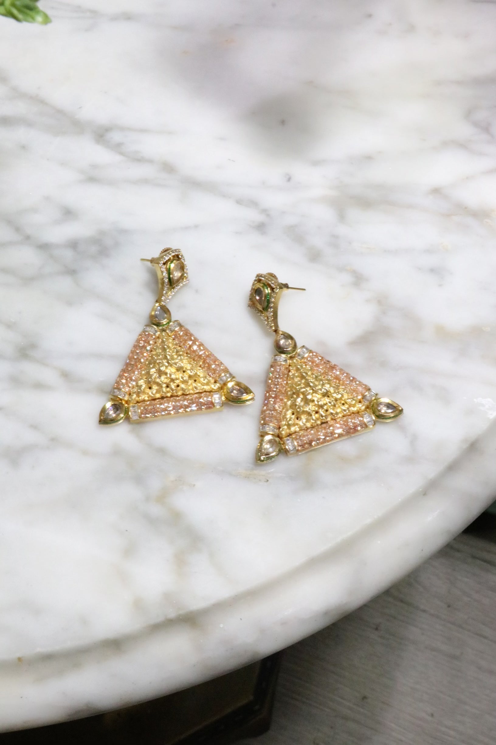 Triangle shaped earring - Selina Habibti Attire