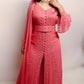 Belted party wear suit