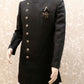 Classy black side button sherwani - Selina Habibti Attire