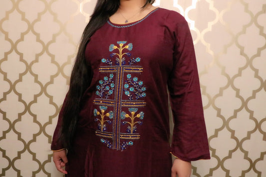 Two piece kurti set - Selina Habibti Attire