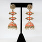 Orange and gold jumka