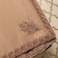 Crepe silk mocha nude saree