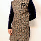 Navy blue velvet sherwani - Selina Habibti Attire