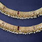Gold bridal anklets