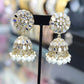 Jumbo mirror color bead jumka earrings [color optons]