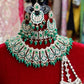 Full mirror green bridal set