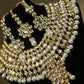 Full Bridal heavy kundan jewelry set - Selina Habibti Attire
