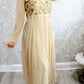 Beige bronze embroidery gown set - Selina Habibti Attire