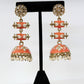 Orange and gold jumka