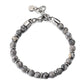 Grey marble beaded bracelet