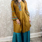 Olive green two piece kurti