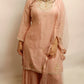 Peach gharara suit