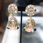 Jumbo mirror color bead jumka earrings [color optons]