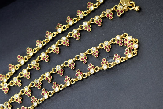 Bronze Gold plated anklets