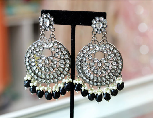 Party stone oxy big earrings [Click for color options]