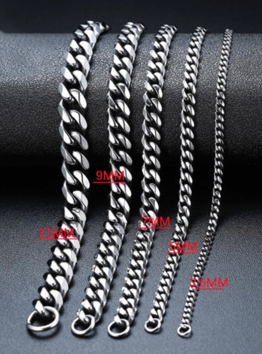 Silver link bracelet