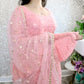 Pink sequence sharara three piece - Selina Habibti Attire