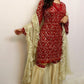 Red sequence georgette gharara suit