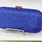 Royal blue rimestone party purse