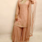 Peach gharara suit