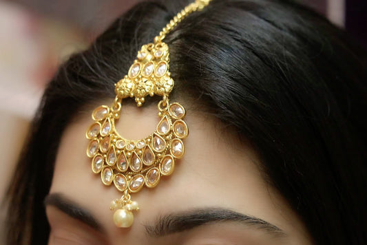 Party wear head jewelry tikka - Selina Habibti Attire
