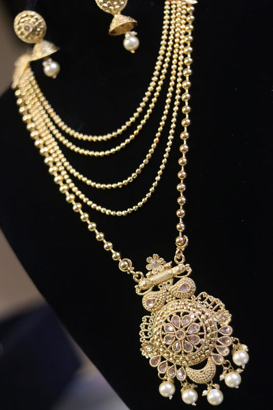 Layered bridal necklace set - Selina Habibti Attire