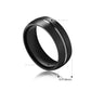 Black ring band for men