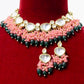 Kundan bridal multi colored beads