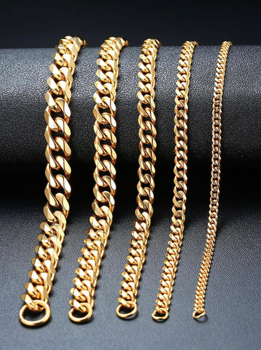 Gold link bracelet