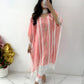 Pink kaftan three piece