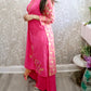 Linen boutique work three piece - Selina Habibti Attire
