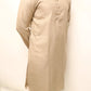 Beige linen kurta set