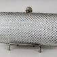 Silver rimestone mini party purse