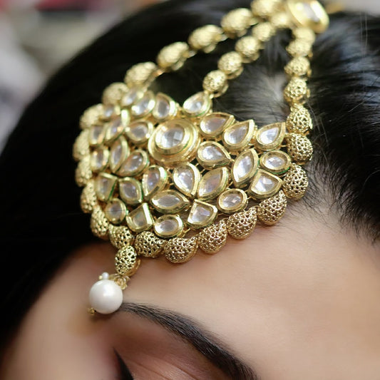 Head side jewelry solid plated - Selina Habibti Attire