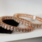 Rose gold stone work bangles