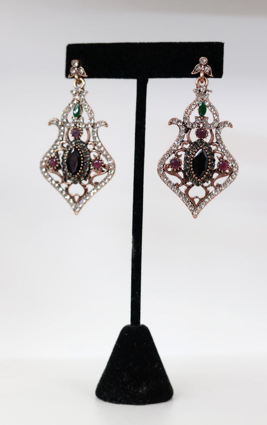 Antique black earrings
